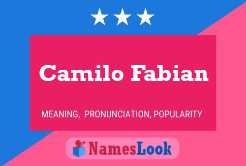 ملصق اسم Camilo Fabian