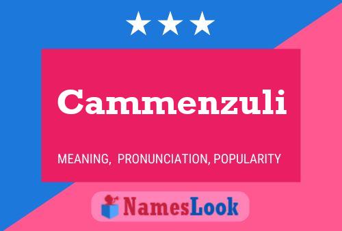 ملصق اسم Cammenzuli