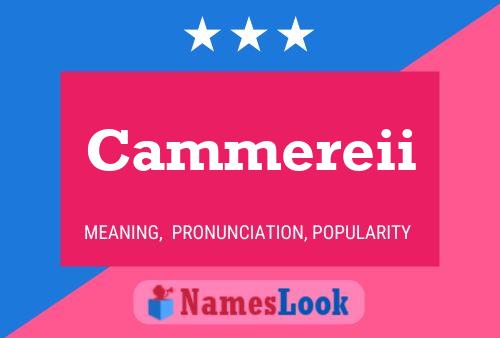 ملصق اسم Cammereii