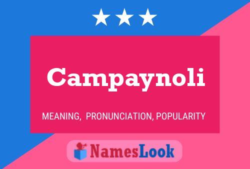 ملصق اسم Campaynoli