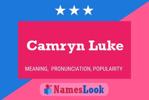 ملصق اسم Camryn Luke