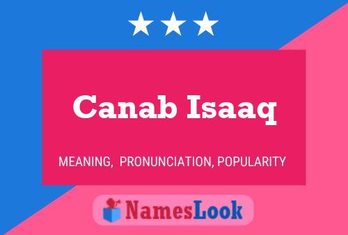 ملصق اسم Canab Isaaq