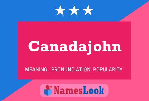 ملصق اسم Canadajohn