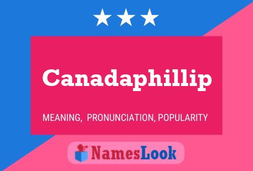 ملصق اسم Canadaphillip