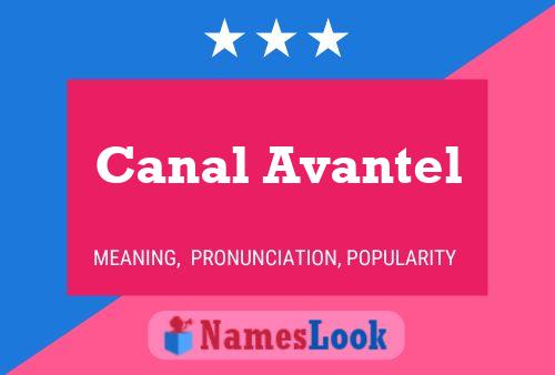 ملصق اسم Canal Avantel