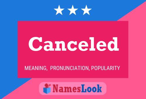 ملصق اسم Canceled