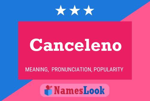 ملصق اسم Canceleno