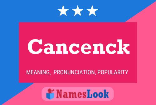 ملصق اسم Cancenck