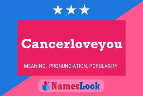 ملصق اسم Cancerloveyou