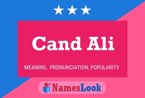 ملصق اسم Cand Ali