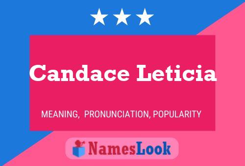 ملصق اسم Candace Leticia