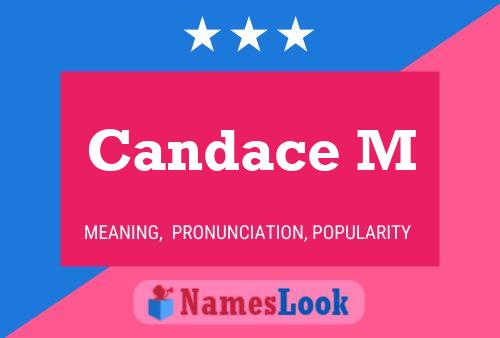 ملصق اسم Candace M