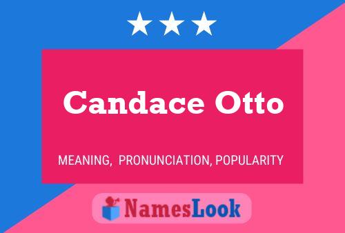 ملصق اسم Candace Otto