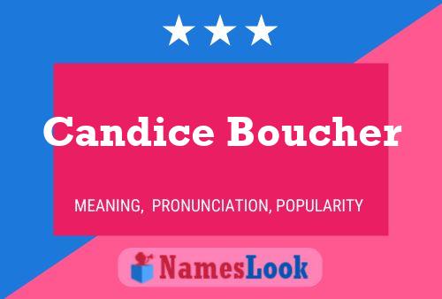 ملصق اسم Candice Boucher