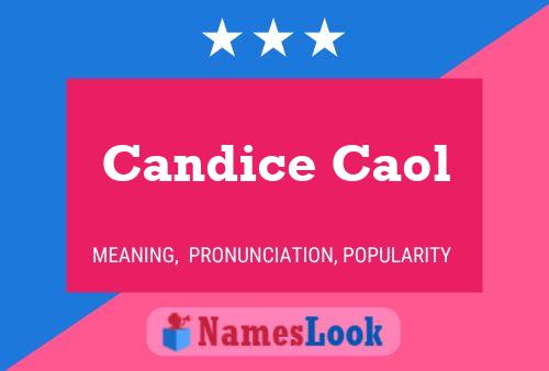 ملصق اسم Candice Caol