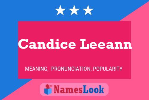 ملصق اسم Candice Leeann