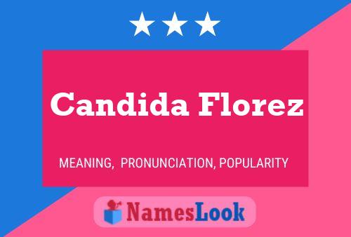 ملصق اسم Candida Florez