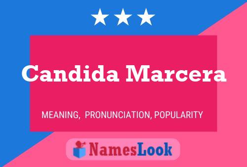 ملصق اسم Candida Marcera