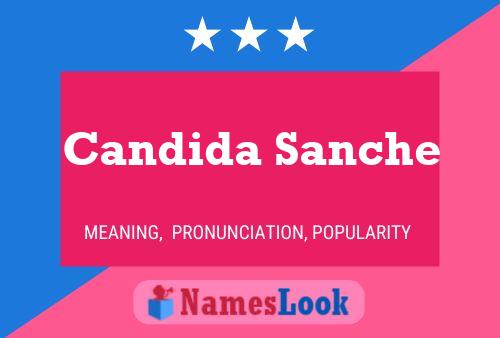 ملصق اسم Candida Sanche