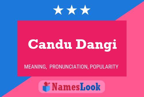 ملصق اسم Candu Dangi