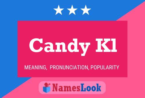 ملصق اسم Candy Kl