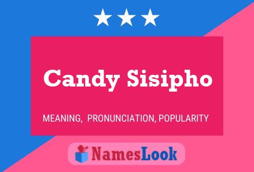 ملصق اسم Candy Sisipho