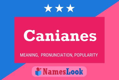 ملصق اسم Canianes