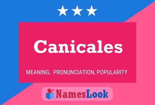 ملصق اسم Canicales