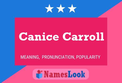 ملصق اسم Canice Carroll