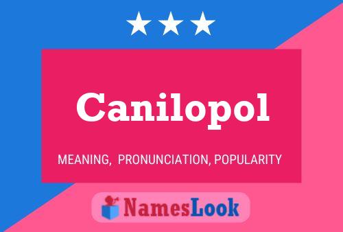 ملصق اسم Canilopol