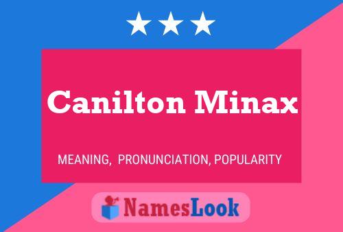 ملصق اسم Canilton Minax