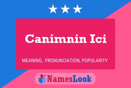 ملصق اسم Canimnin Ici