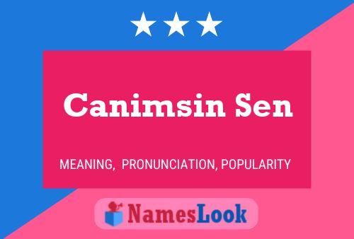 ملصق اسم Canimsin Sen