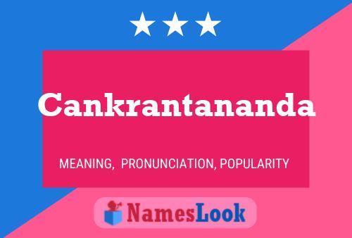 ملصق اسم Cankrantananda