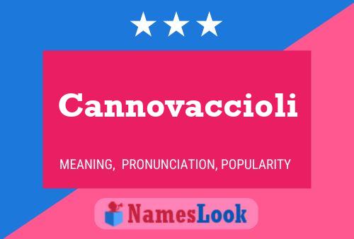 ملصق اسم Cannovaccioli