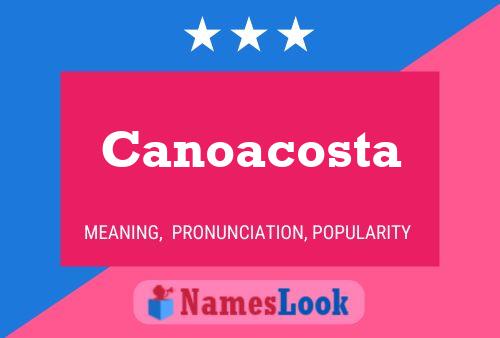 ملصق اسم Canoacosta