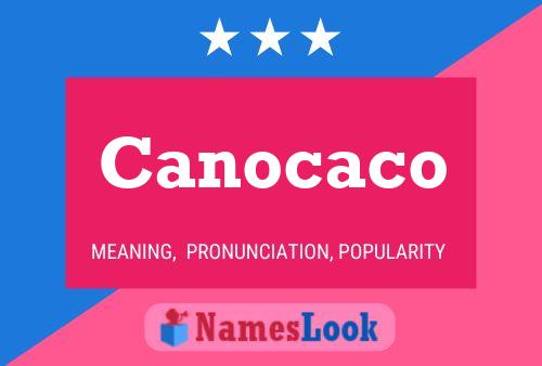 ملصق اسم Canocaco