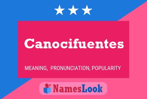 ملصق اسم Canocifuentes