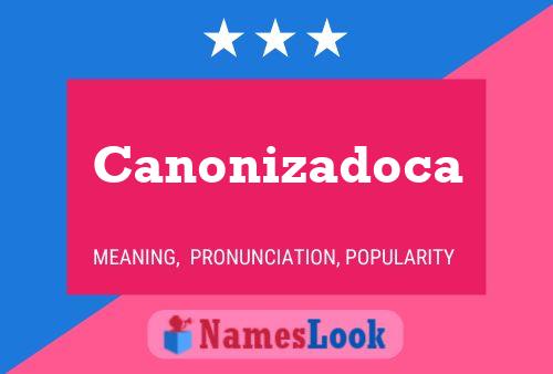 ملصق اسم Canonizadoca