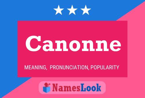 ملصق اسم Canonne