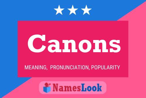 ملصق اسم Canons