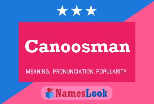 ملصق اسم Canoosman