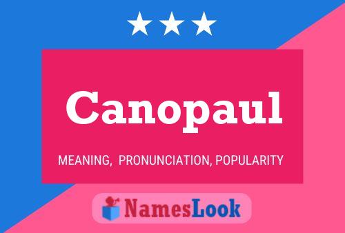 ملصق اسم Canopaul