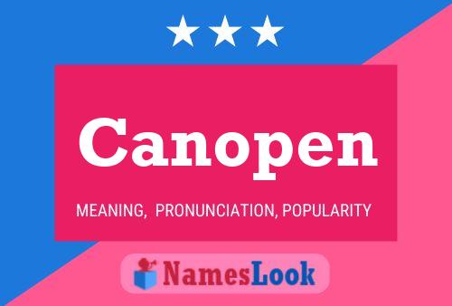 ملصق اسم Canopen