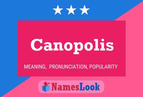 ملصق اسم Canopolis