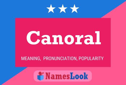 ملصق اسم Canoral