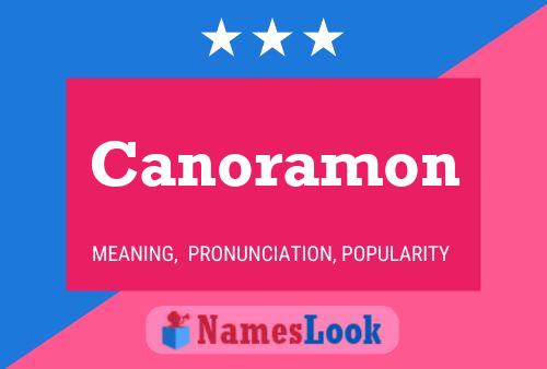 ملصق اسم Canoramon