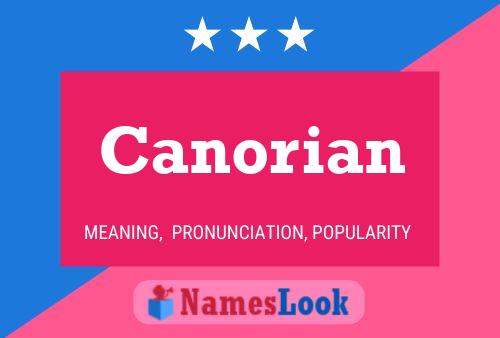 ملصق اسم Canorian