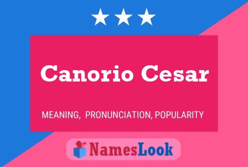 ملصق اسم Canorio Cesar