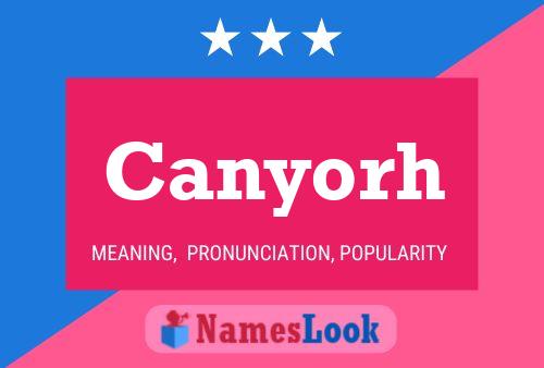 ملصق اسم Canyorh